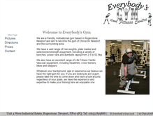 Tablet Screenshot of everybodys-gym.co.uk